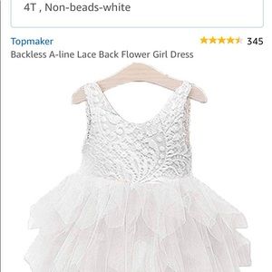 Lovely 4t Lace flower girl dress